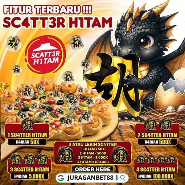 JURAGANBET88: Situs Slot Gacor Ternama Saat Ini Dengan Fitur Scatter Hitam